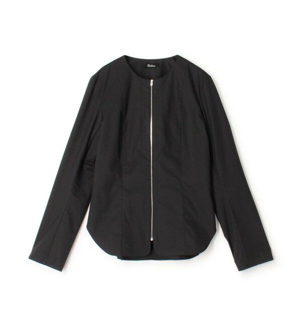Edition「コンパクトツイル ジップシャツ」|シャツ・ブラウス|19 ブラック