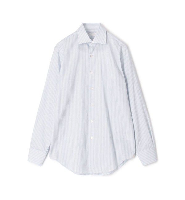 TOMORROWLAND MENS「140/2コットンブロード ワイドスプレッドカラー ドレスシャツ」|シャツ・ブラウス|66 ブルー系