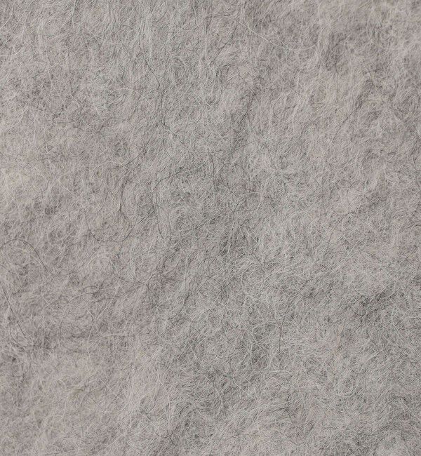 DES PRES「スーリーアルパカ カラーレスニットジャケット」|ノーカラージャケット|