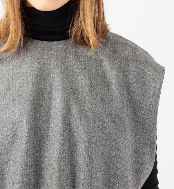 DES PRES「ウールサキソニーストレッチ ウエストギャザーワンピース」|ワンピース|