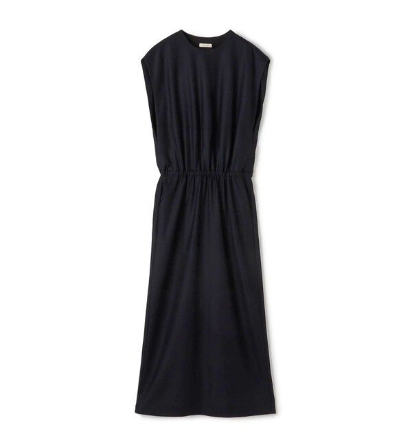 DES PRES「ウールサキソニーストレッチ ウエストギャザーワンピース」|ワンピース|69 ネイビー