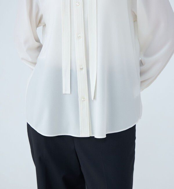 TOMORROWLAND collection「ポリエステルアムンゼン ハンドステッチブラウス」|シャツ・ブラウス|