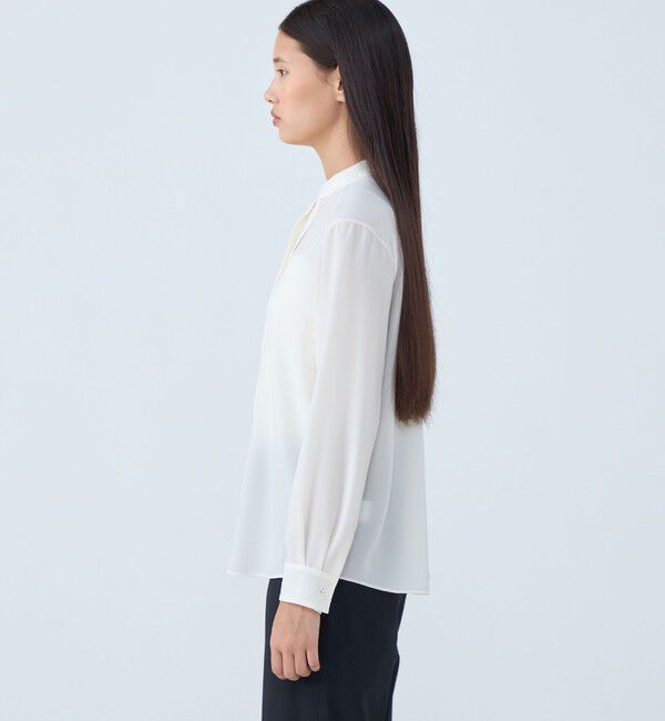 TOMORROWLAND collection「ポリエステルアムンゼン ハンドステッチブラウス」|シャツ・ブラウス|