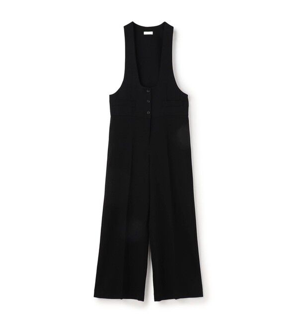 DES PRES「ポリエステルウールバラシャ テイラードサロペット」|オールインワン|19 ブラック