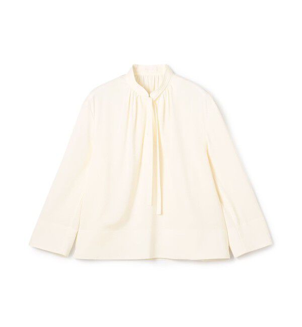 Ballsey「2-wayストレッチ タイ付きスタンドカラーブラウス」|シャツ・ブラウス|