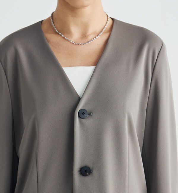 Edition「カルゼジャージー ノーカラージャケット」|ノーカラージャケット|