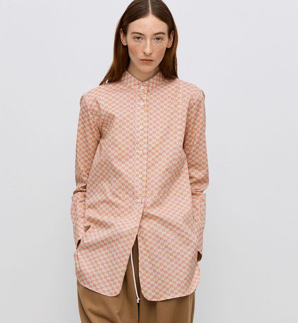 BACCA「コットンリバティプリント スプリングブラウス」|シャツ・ブラウス|