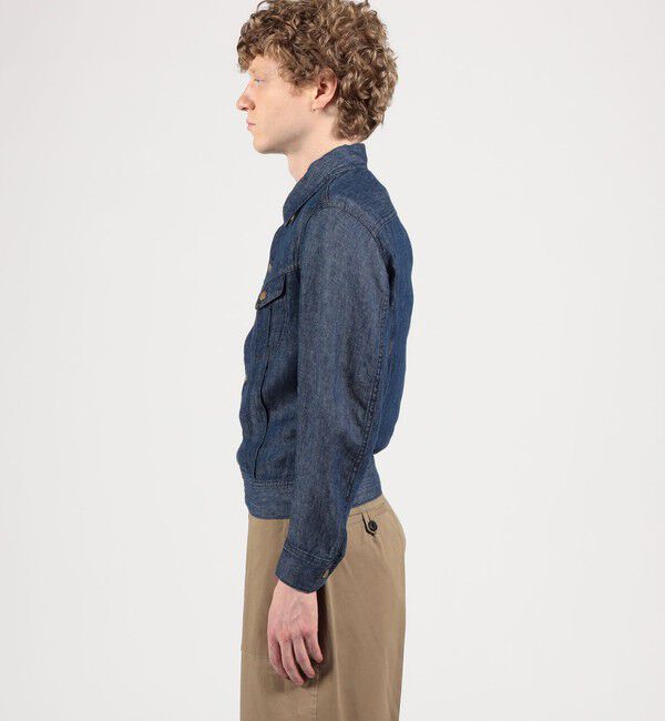 TOMORROWLAND MENS「【別注】Lee Westerner Jacket 7オンスリネンデニム」|ブルゾン・スタジャン|