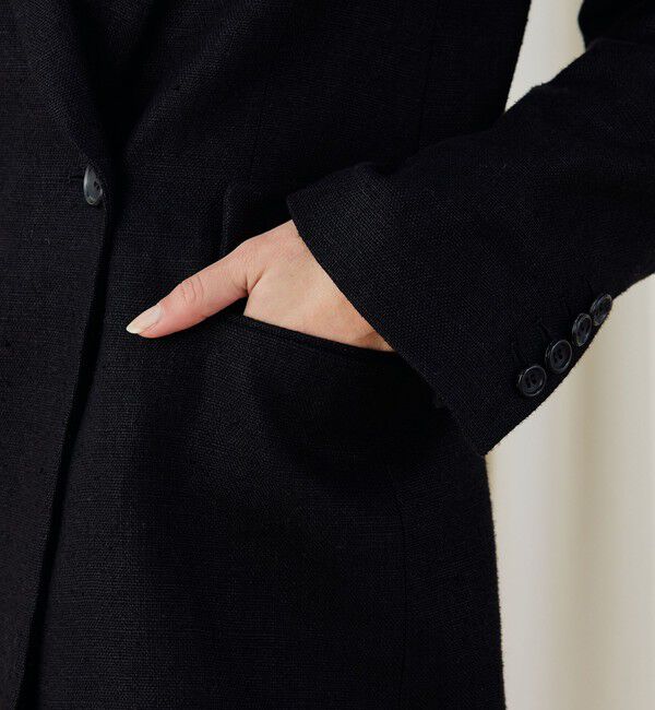 DES PRES「ウェットリネン ダブルブレストジャケット」|テーラードジャケット|