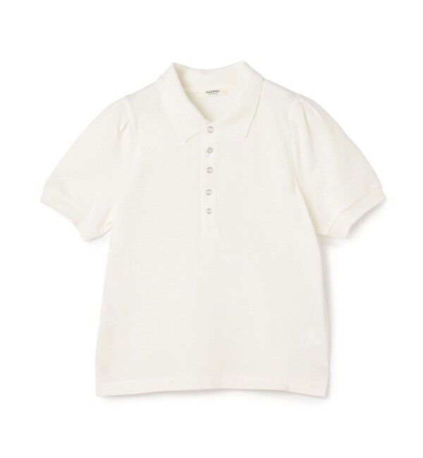 MACPHEE「コットンカノコ ポロプルオーバー」|ポロシャツ|11 ホワイト