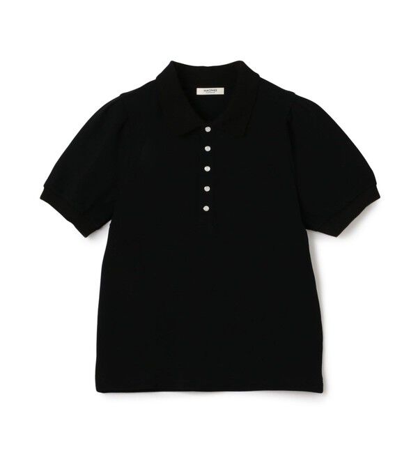 MACPHEE「コットンカノコ ポロプルオーバー」|ポロシャツ|19 ブラック