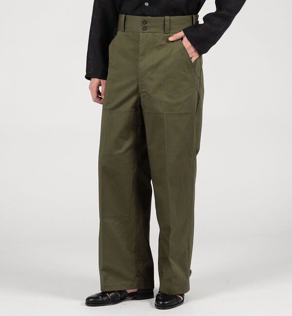 TOMORROWLAND BUYING WEAR「TANGENT 70`s Dutch Army コットン ワイドパンツ」|カーゴ|