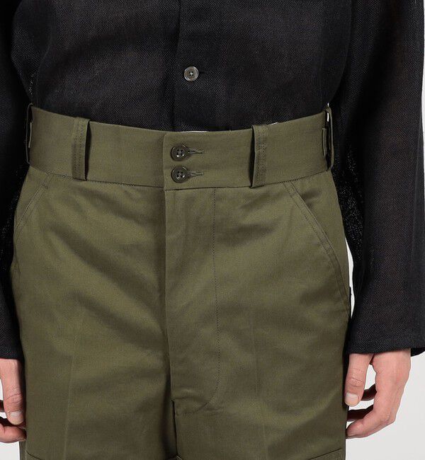 TOMORROWLAND BUYING WEAR「TANGENT 70`s Dutch Army コットン ワイドパンツ」|カーゴ|