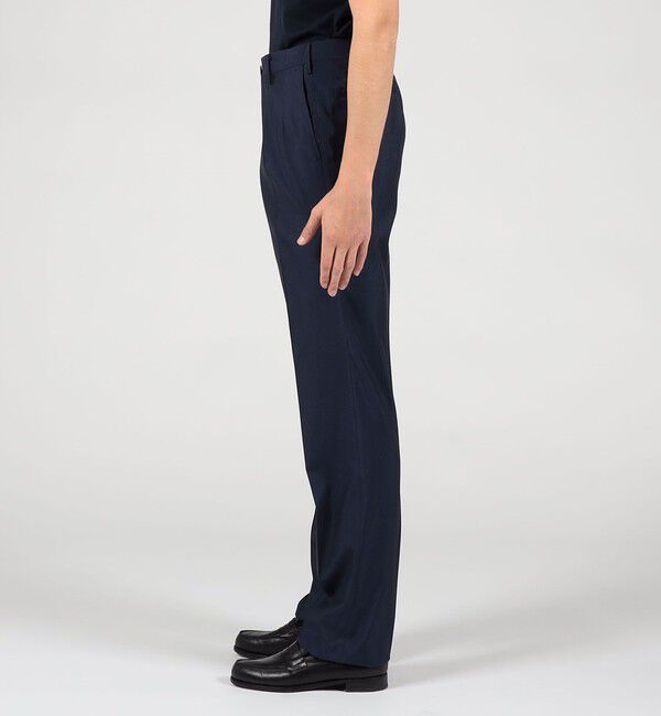 TOMORROWLAND MENS「ウールシルク イン2プリーツ ストレートスラックス MARZOTTO」|スラックス|