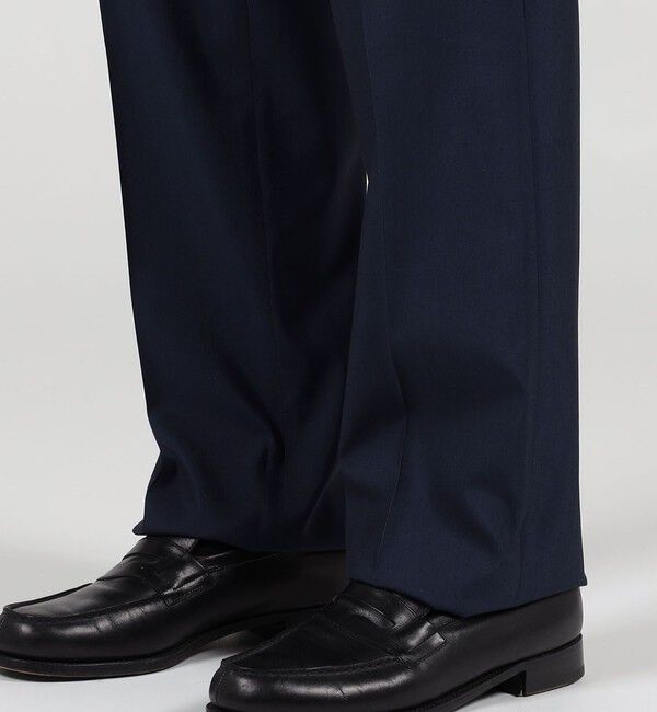 TOMORROWLAND MENS「ウールシルク イン2プリーツ ストレートスラックス MARZOTTO」|スラックス|