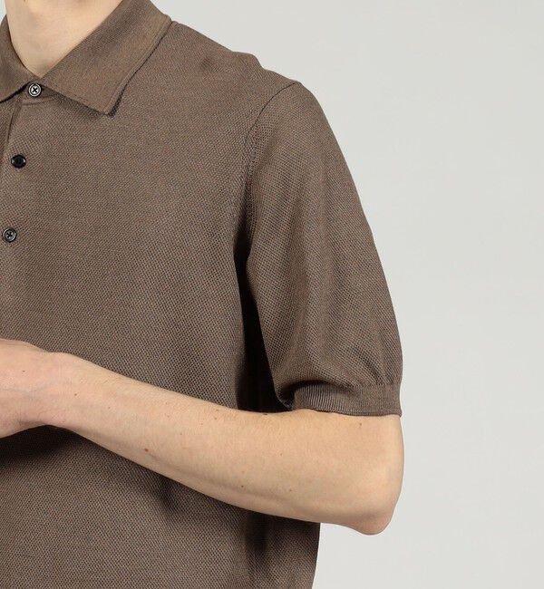 TOMORROWLAND MENS「シルクコットン ニットポロシャツ」|ニット・セーター|