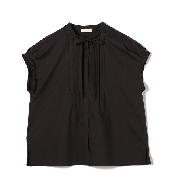 Ballsey「プロセスドコットン ピンタックフレンチスリーブブラウス」|シャツ・ブラウス|17 ダークグレー