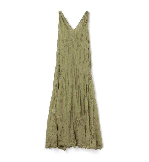 TOMORROWLAND GOODS「Devotion TWINS　 HONEST　Vネックドレス」|ワンピース|53 グリーン