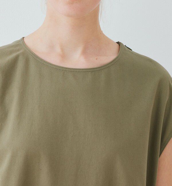 GALERIE VIE「ノンマーセライズドコットン フレンチスリーブワンピース」|ワンピース|