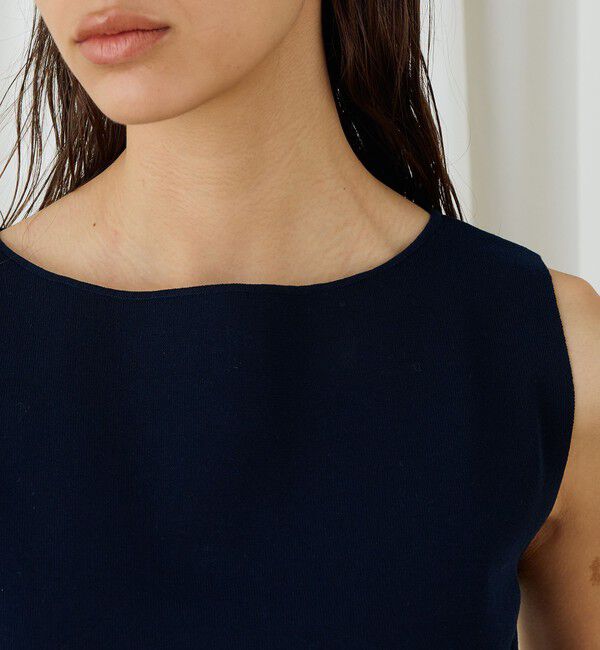 DES PRES「ハイツイストドライコットン ノースリーブプルオーバー」|ニット・セーター|