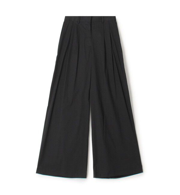 DES PRES「コットンストレッチポプリン　2タックワイドパンツ」|その他|19 ブラック