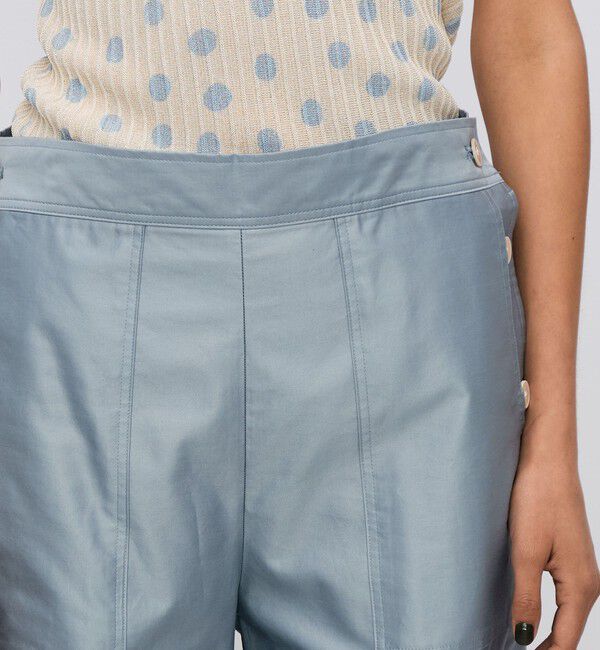 BACCA「コットンバックサテン セーラーパンツ」|チノ|