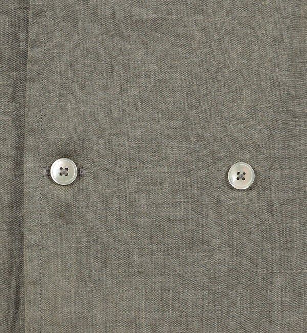 TOMORROWLAND MENS「リネン ダブルブレステッド ハーフスリーブシャツ」|シャツ・ブラウス|