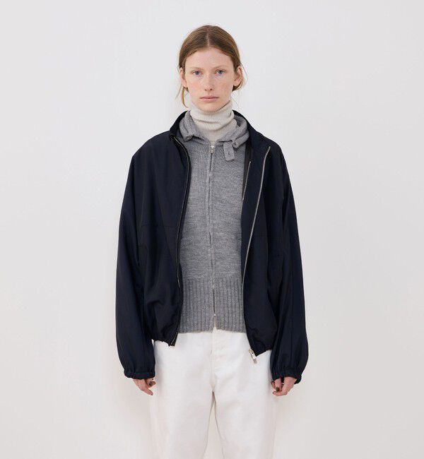 GALERIE VIE「ナイロンシルクタフタ トラックジャケット」|ブルゾン・スタジャン|