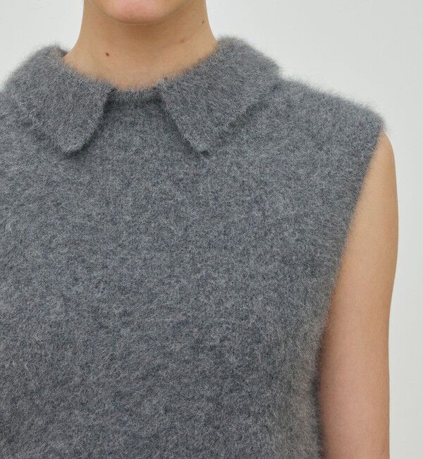 DES PRES「フォックスカシミヤ スリーブレスプルオーバー」|ニット・セーター|