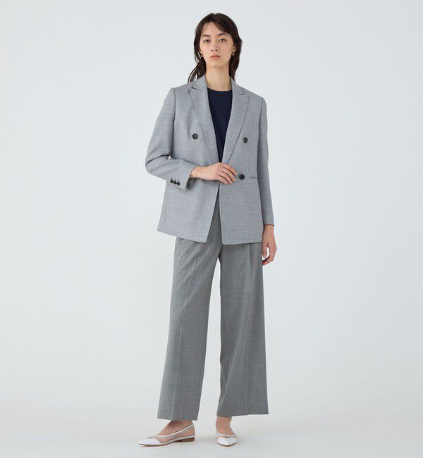 TOMORROWLAND collection「JERSELY BLUE ダブルブレストジャケット」|テーラードジャケット|