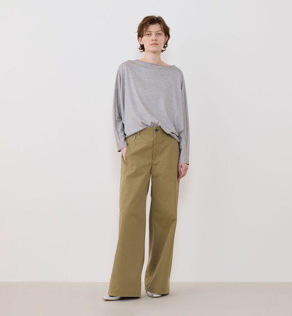 GALERIE VIE「ウォッシャブルウールジャージー ドルマンスリーブプルオーバー」|Tシャツ・カットソー|