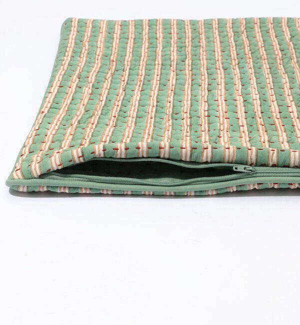 TOMORROWLAND HOME「ブロックプリントキルト クッションカバー（45cm&times;45cm）」|クッション・クッションカバー|