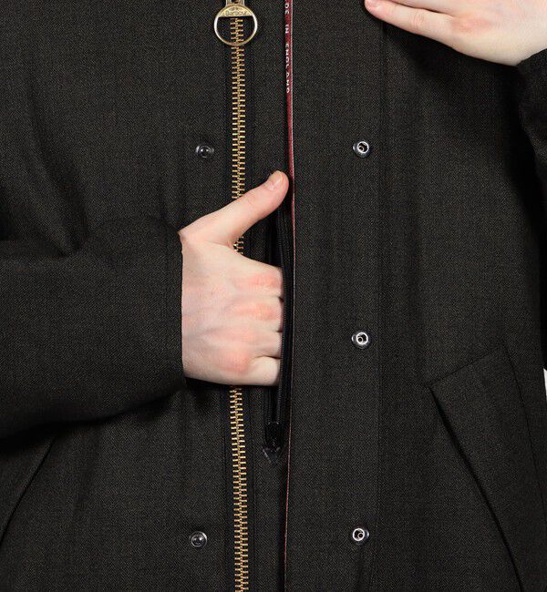 TOMORROWLAND MENS「【別注】Barbour TRASPORT ウールブルゾン DORMEIUL」|ブルゾン・スタジャン|