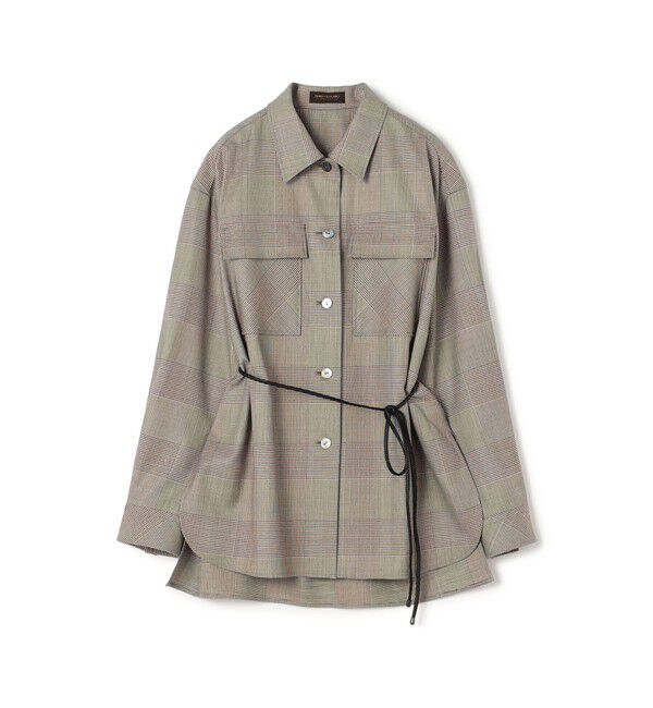 TOMORROWLAND collection「マルチグレンチェック CPOシャツ」|シャツ・ブラウス|36 ブラウン系