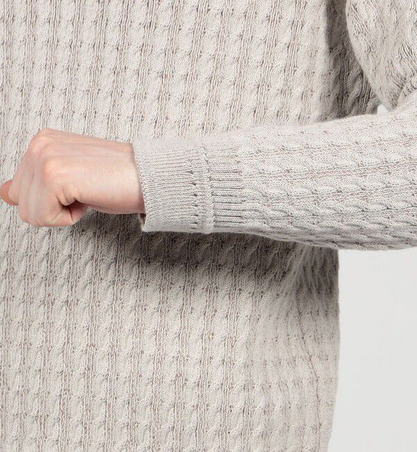 TOMORROWLAND MENS「TOMORROWLAND tricot アルパカポリエステルケーブル クルーネックプルオーバー」|ニット・セーター|