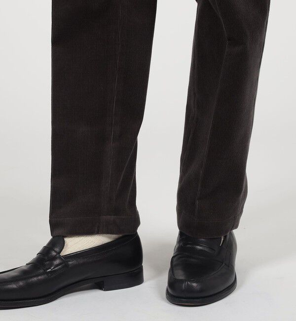 TOMORROWLAND MENS「コットンウールコーデュロイ 1プリーツ イージースラックス」|スラックス|