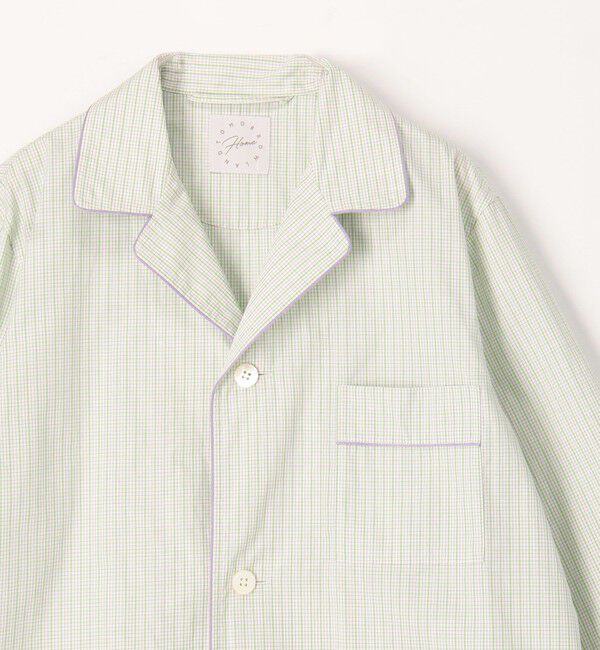 TOMORROWLAND HOME「コットンブロード チェック パジャマ（ウィメンズ）」|ルームウェア|