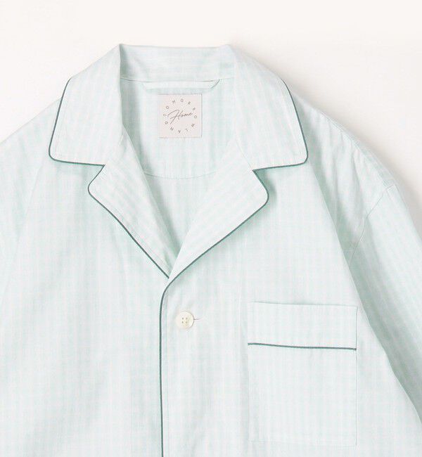 TOMORROWLAND HOME「コットンブロード チェック パジャマ（メンズ）」|ルームウェア|