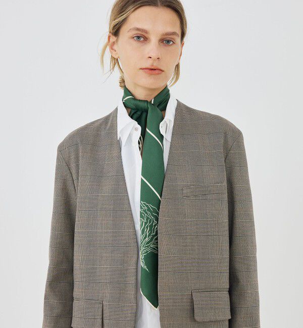 TOMORROWLAND GOODS「sense the pebble Cypress Tree シルクスカーフ」|バンダナ・スカーフ|