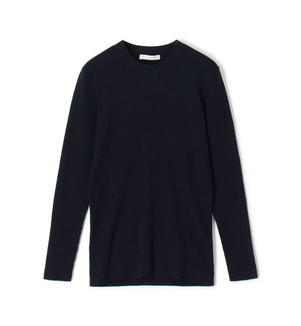 GALERIE VIE「ギザコットンリブ クルーネックプルオーバー」|ニット・セーター|69 ネイビー