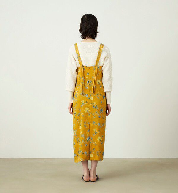 SOULEIADO「ベルベットサテンプリント キャミソールワンピース」|ワンピース|