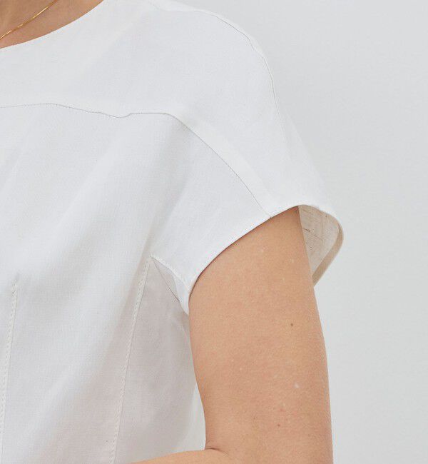 DES PRES「【WEB先行予約】 ソフトサテン フロントオープントップス」|シャツ・ブラウス|