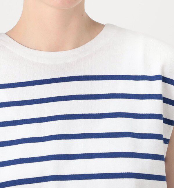 MACPHEE「パネルボーダー ノースリーブプルオーバー」|Tシャツ・カットソー|