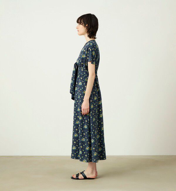 SOULEIADO「レーヨンプリント フロントノットワンピース」|ワンピース|