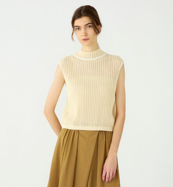 Ballsey「ニードルアウトリブ 2-wayプルオーバー」|ニット・セーター|