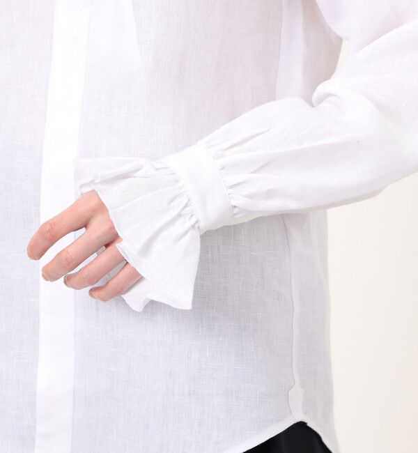 TOMORROWLAND BUYING WEAR「BOURRIENNE BOUDOIR リネン フリルシャツ」|シャツ・ブラウス|