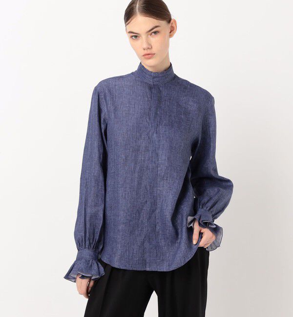 TOMORROWLAND BUYING WEAR「BOURRIENNE BOUDOIR リネン フリルシャツ」|シャツ・ブラウス|