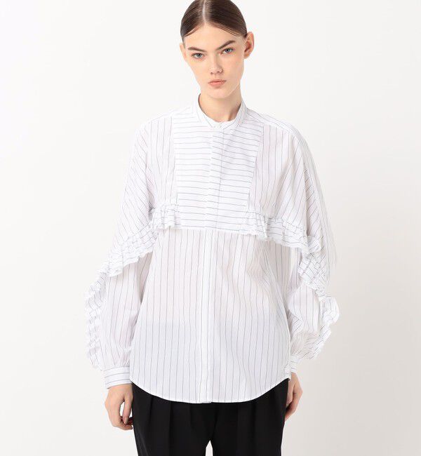 TOMORROWLAND BUYING WEAR「BOURRIENNE DRAMA コットンシャツ」|シャツ・ブラウス|