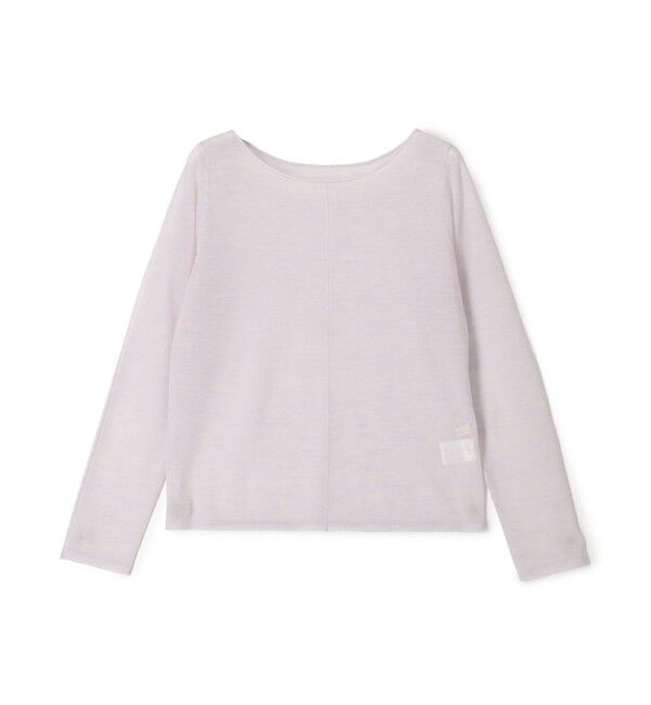 DES PRES「ハイツイストウールポリエステル ラウンドネックプルオーバー」|ニット・セーター|71 ライトパープル