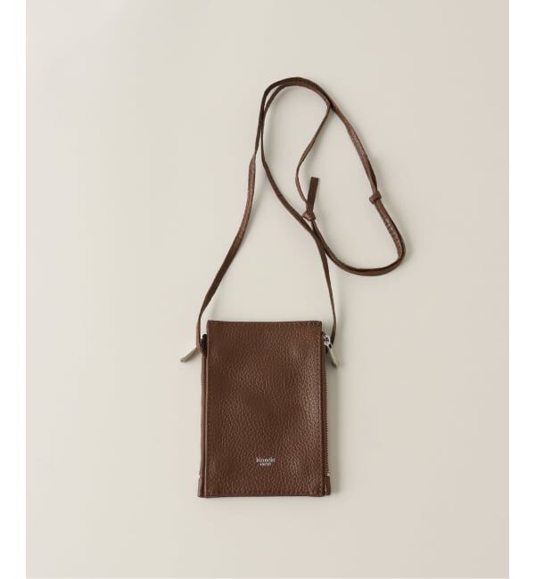  「【blancle/ ブランクレ】S.LETHER Double multi case」|ショルダー・メッセンジャー|ブラウン B
